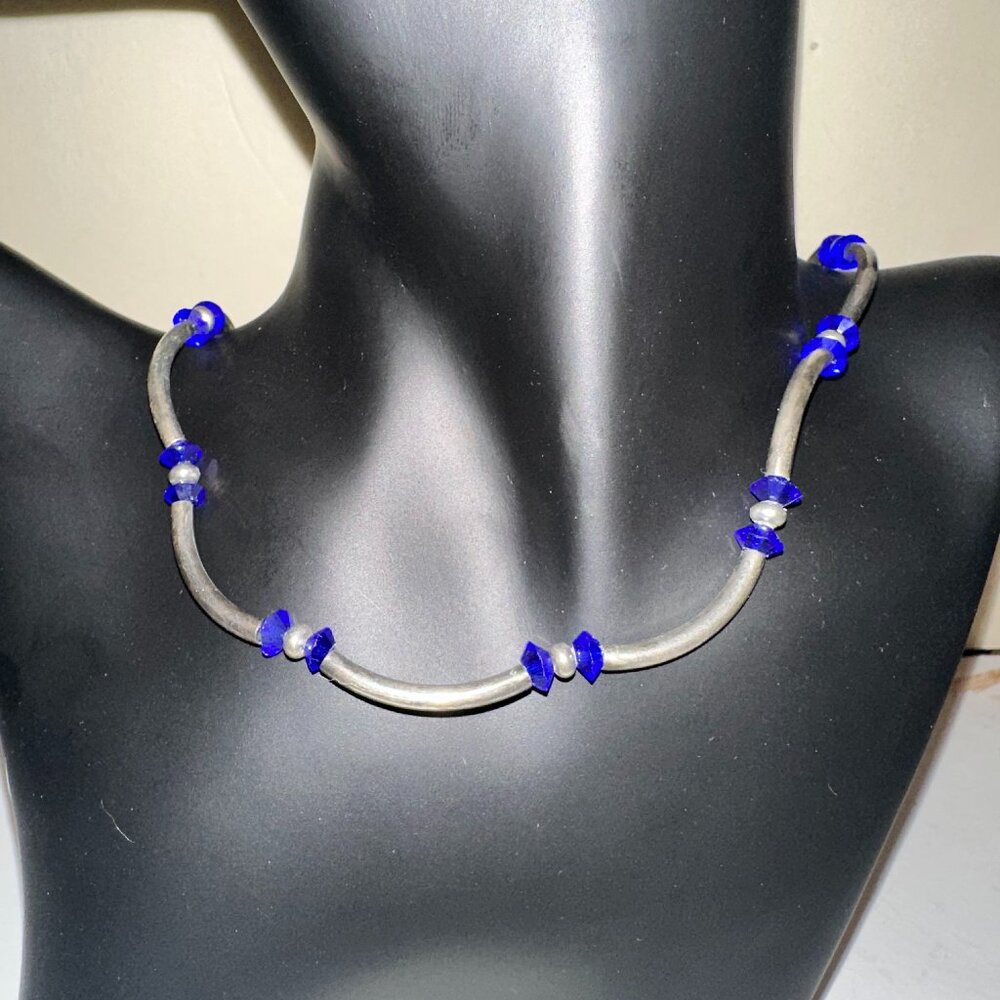 Cerulean Blue & Silver Set